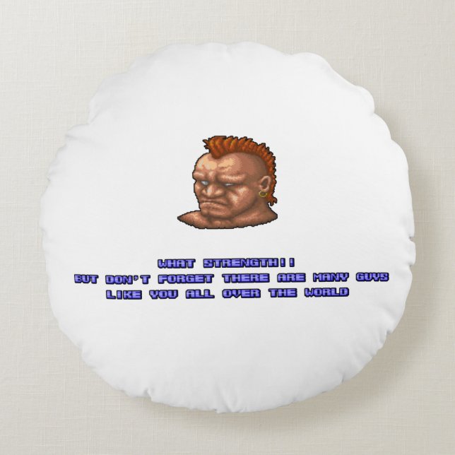 Birdie KO'ed 2 Round Pillow (Front)