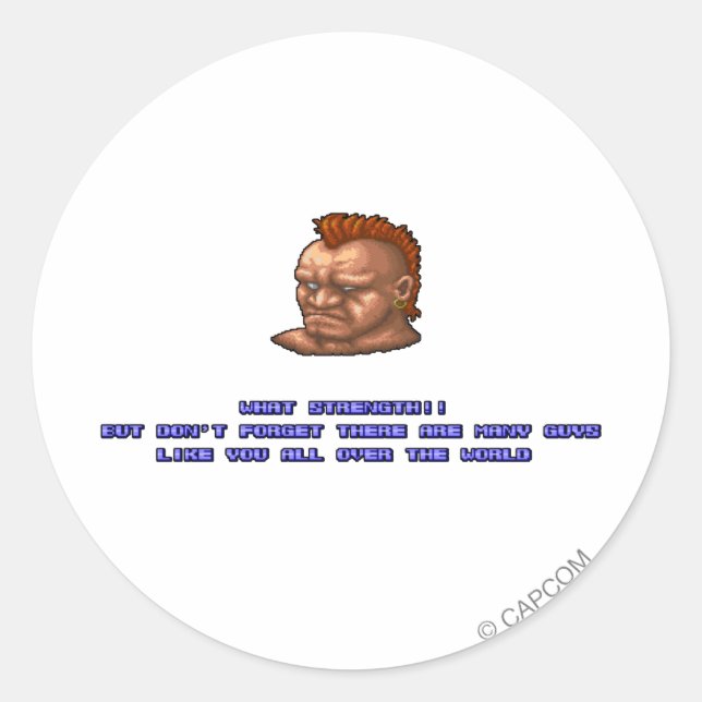 Birdie KO'ed Classic Round Sticker (Front)