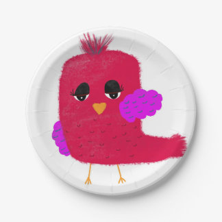 Birdie paper plate