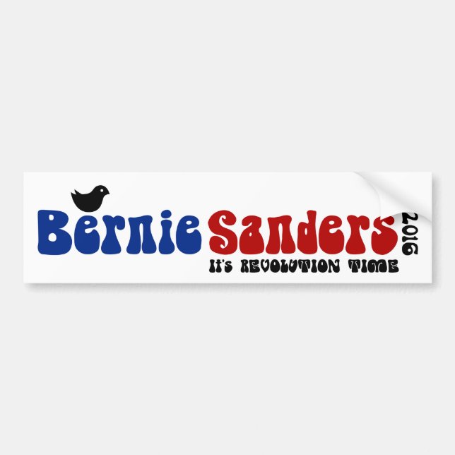 Birdie Sanders Retro Bernie POTUS Bumper Sticker (Front)