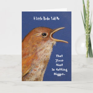 BIRDIE TOLD ME YOU'RE EXPECTING CARD