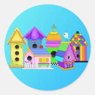 Birdie Village Round Stickers