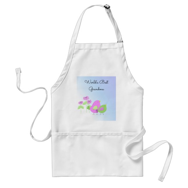 Birdies Worlds Best Grandma Standard Apron (Front)