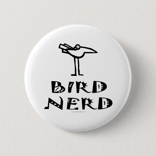 Birding, Birdwatching, Ornithology 2 Inch Round Button (Front)