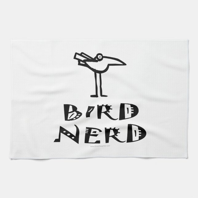 Birding, Birdwatching, Ornithology Kitchen Towel (Horizontal)