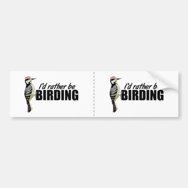 Birding Bumper Sticker (Front)