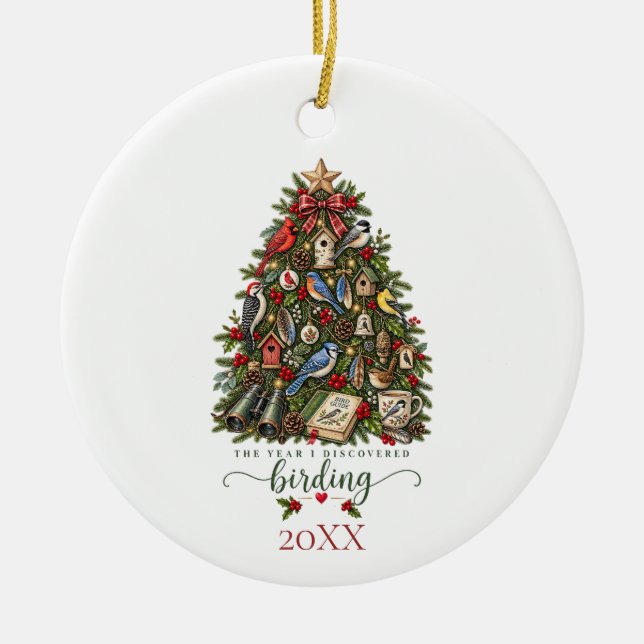 Birding Ceramic Ornament (Front)