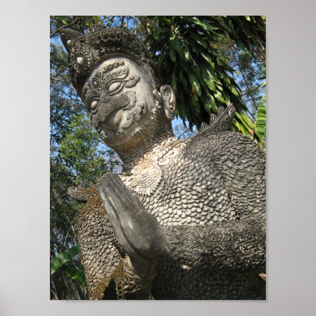 Birdman Wai ... Nong Khai, Isaan, Thailand Poster (Front)