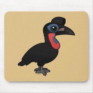 Birdorable Abyssinian Ground Hornbill Mouse Pad