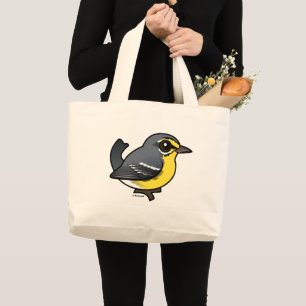 Birdorable Adelaide's Warbler Large Tote Bag