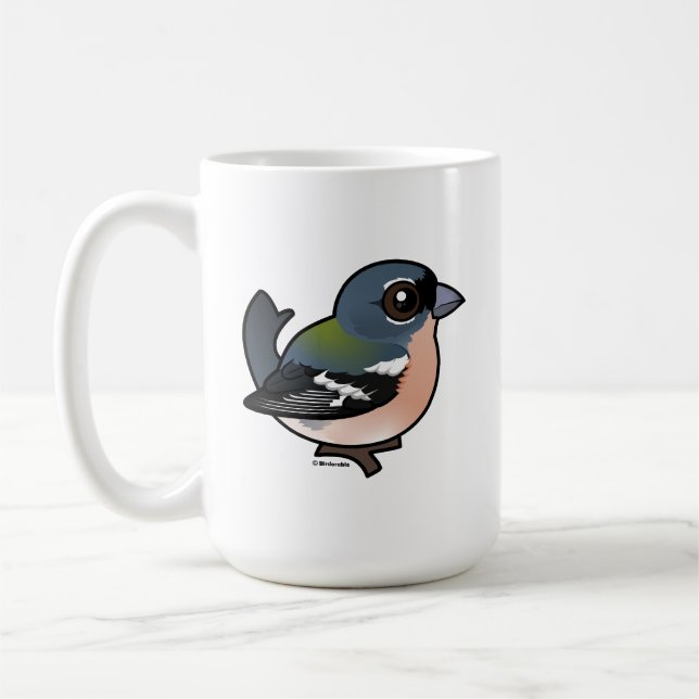 Birdorable African Chaffinch Coffee Mug (Left)