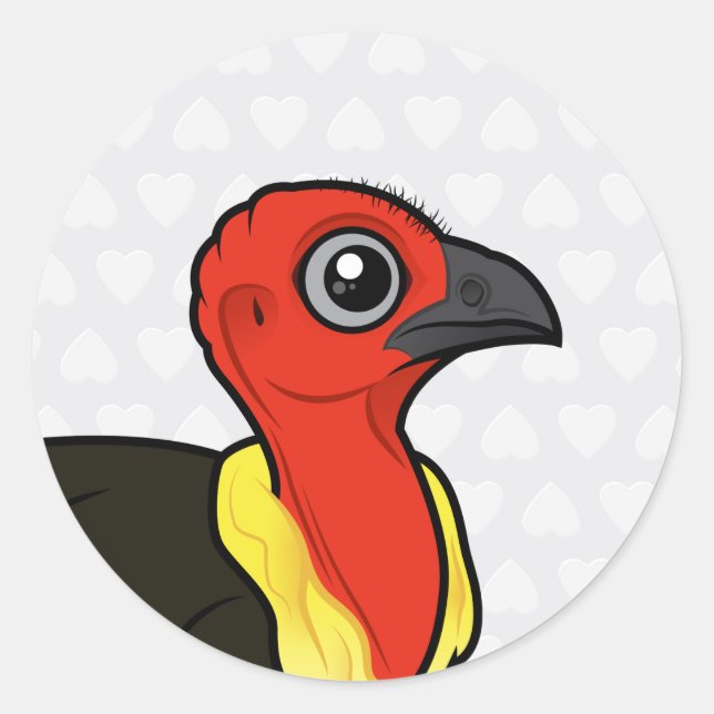 Birdorable Australian Brushturkey Classic Round Sticker (Front)