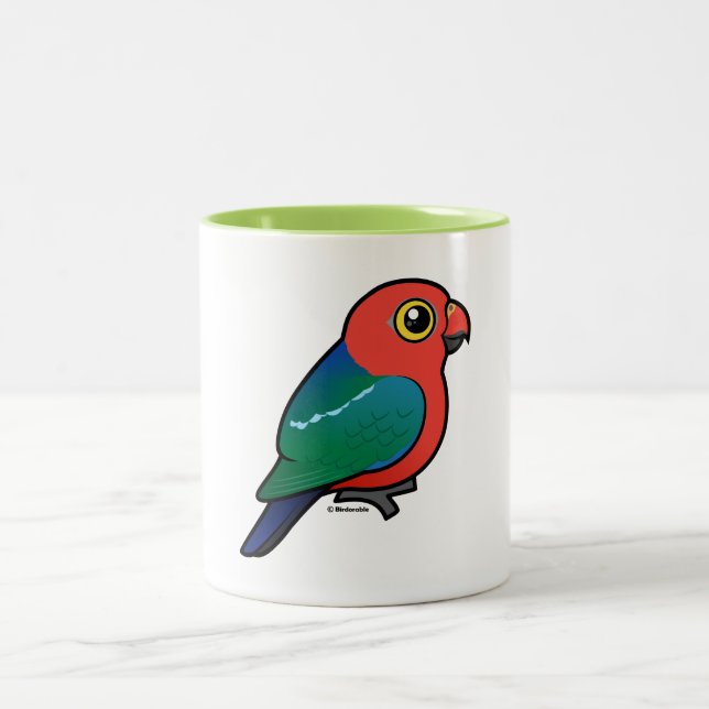 Birdorable Australian King-Parrot Two-Tone Coffee Mug (Center)