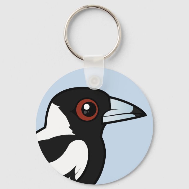 Birdorable Australian Magpie Keychain (Front)