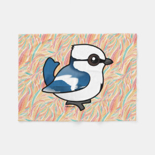 Birdorable Azure Tit Fleece Blanket