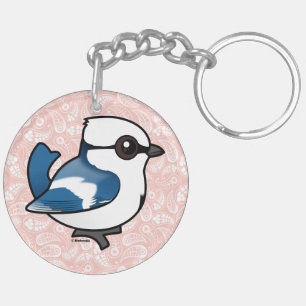 Birdorable Azure Tit Keychain
