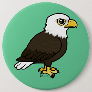 Birdorable Bald Eagle 6 Inch Round Button