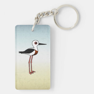 Birdorable Banded Stilt Keychain