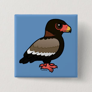 Birdorable Bateleur 2 Inch Square Button