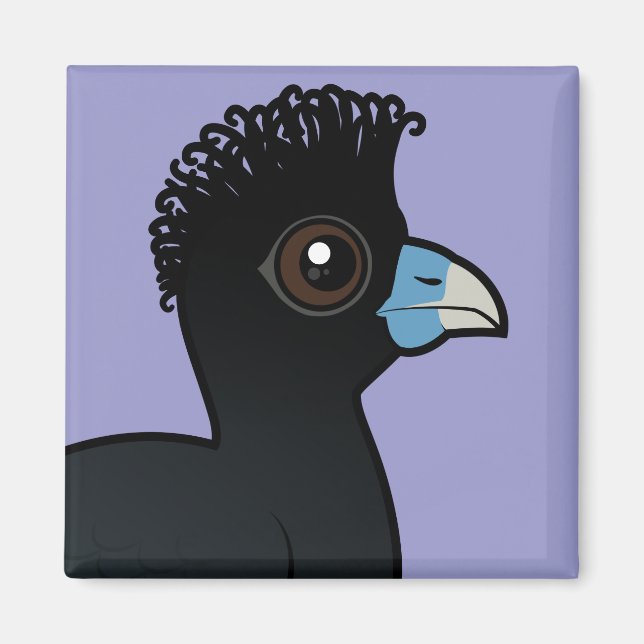 Birdorable Blue-billed Curassow Magnet (Front)