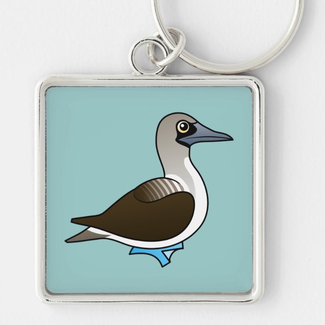 Birdorable Blue-footed Booby Keychain (Front)