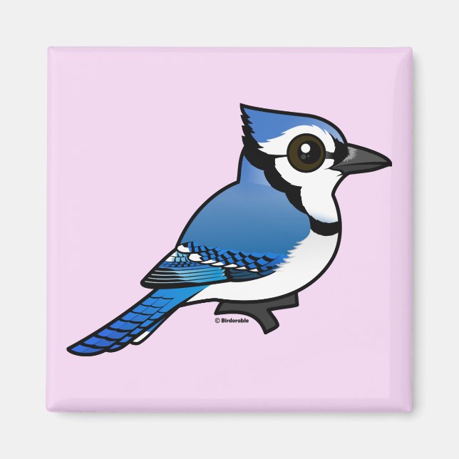 Birdorable Blue Jay Magnet (Front)