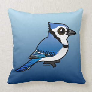 Birdorable Blue Jay Throw Pillow