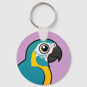 Birdorable Blue-throated Macaw Keychain