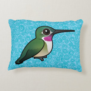 Birdorable Broad-tailed Hummingbird Accent Pillow