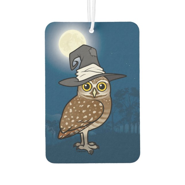 Birdorable Burrowing Owl Witch Air Freshener (Back)