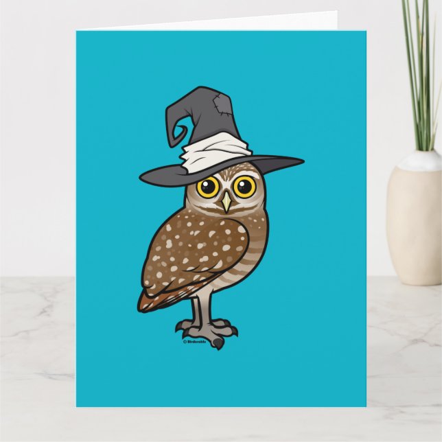 Birdorable Burrowing Owl Witch Card (Front)