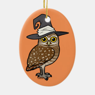 Birdorable Burrowing Owl Witch Ceramic Ornament