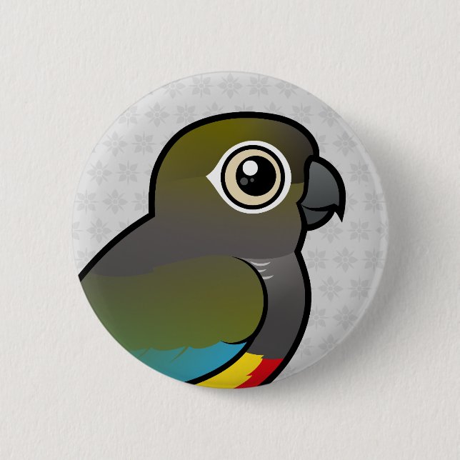 Birdorable Burrowing Parakeet 2 Inch Round Button (Front)