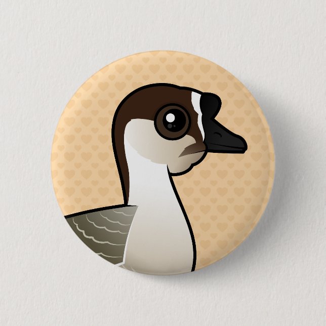 Birdorable Chinese Goose 2 Inch Round Button (Front)