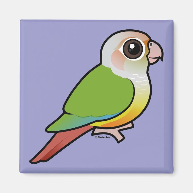 Birdorable Cinnamon Green-cheeked Conure Magnet (Front)