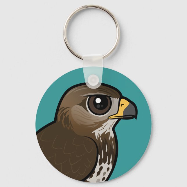 Birdorable Common Buzzard Keychain (Front)