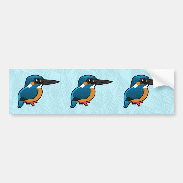 Birdorable Common Kingfisher Bumper Sticker (Front)