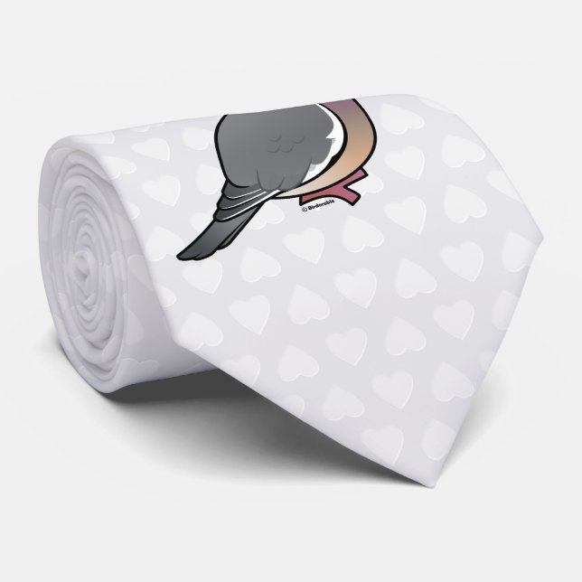 Birdorable Common Wood Pigeon Tie (Rolled)