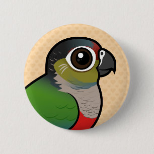 Birdorable Crimson-bellied Parakeet 2 Inch Round Button
