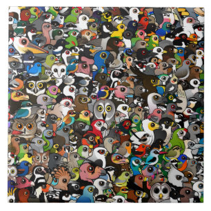 Birdorable Crowd Tile