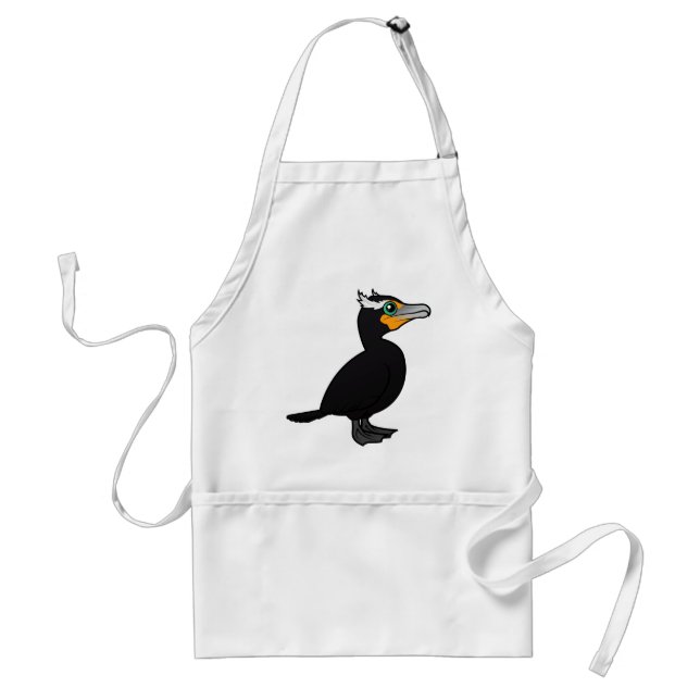 Birdorable Double-crested Cormorant Standard Apron (Front)