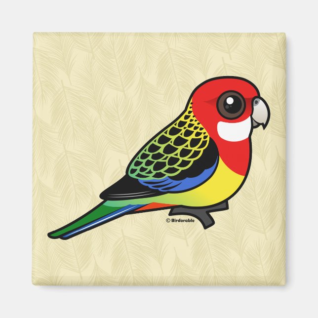 Birdorable Eastern Rosella Magnet (Front)