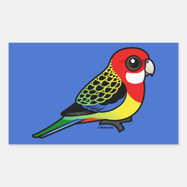 Birdorable Eastern Rosella Sticker (Front)