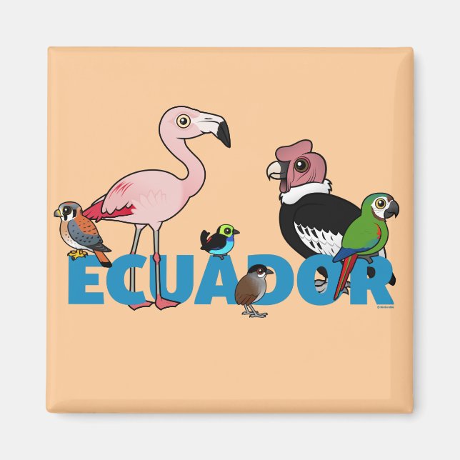 Birdorable Ecuador Magnet (Front)