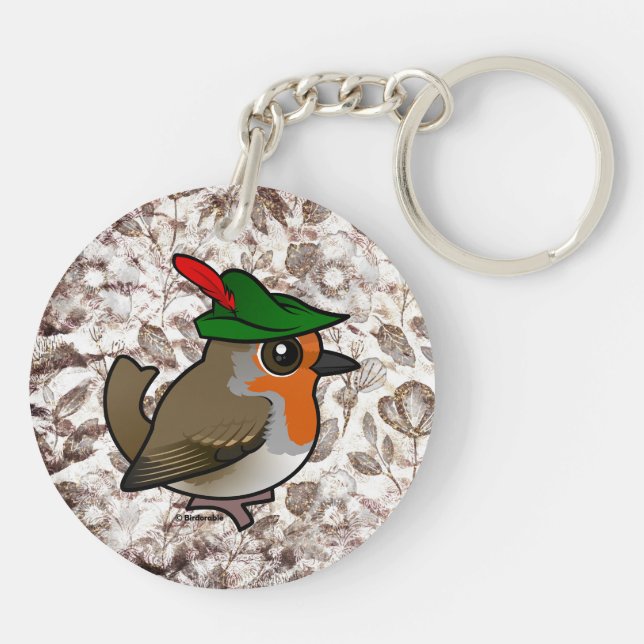 Birdorable European Robin Hood Keychain (Back)