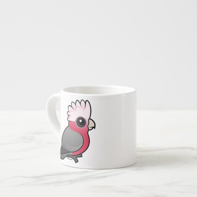 Birdorable Galah Espresso Cup (Front Left)