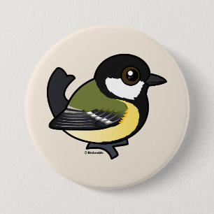 Birdorable Great Tit 3 Inch Round Button