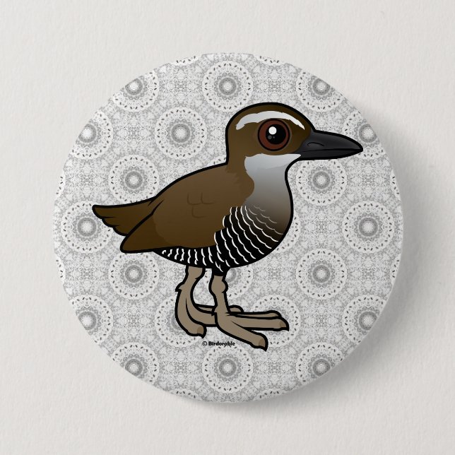 Birdorable Guam Rail 3 Inch Round Button (Front)