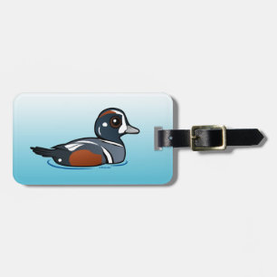 Birdorable Harlequin Duck Luggage Tag