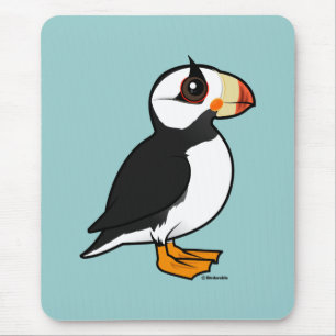 Birdorable Horned Puffin Mouse Pad